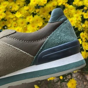 Tory Burch Gibb Logo Trainer Sneaker in Moss Green 6.5